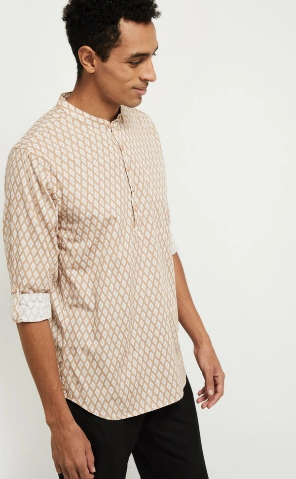 Beckon Textured Short Kurta  - XL