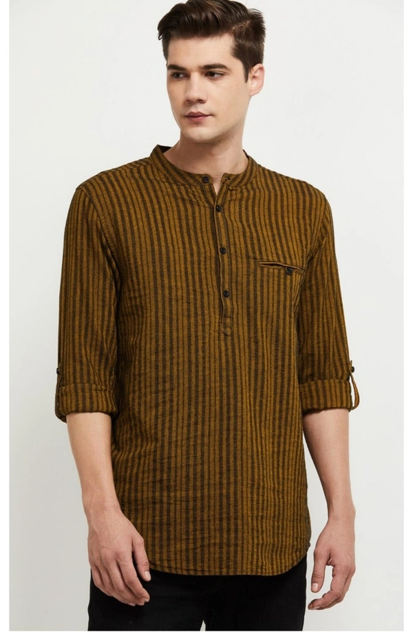 Striped Short Kurta - S