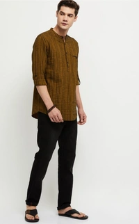 Striped Short Kurta - S