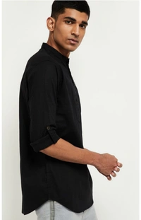 Solid Short Kurta  - S