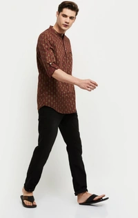 Printed Short Kurta - M