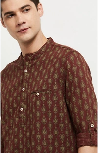 Printed Short Kurta - M