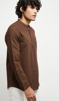 Printed Short Kurta - M