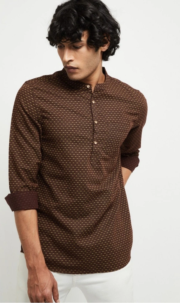 Printed Short Kurta - M