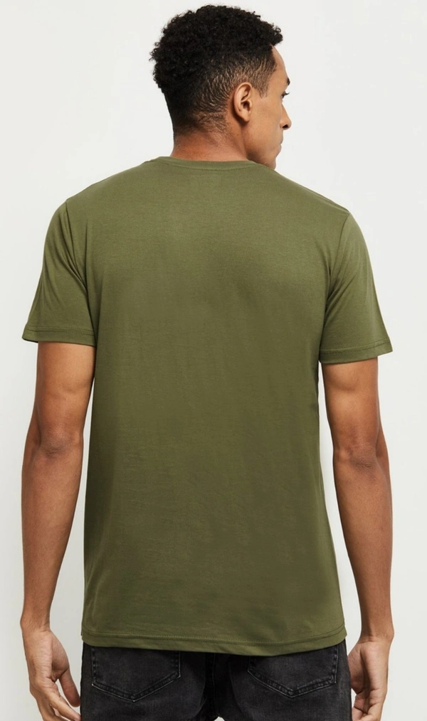 Printed T-shirt- Green - M