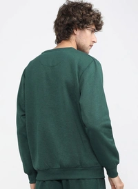Solid Sweatshirt - Green - M
