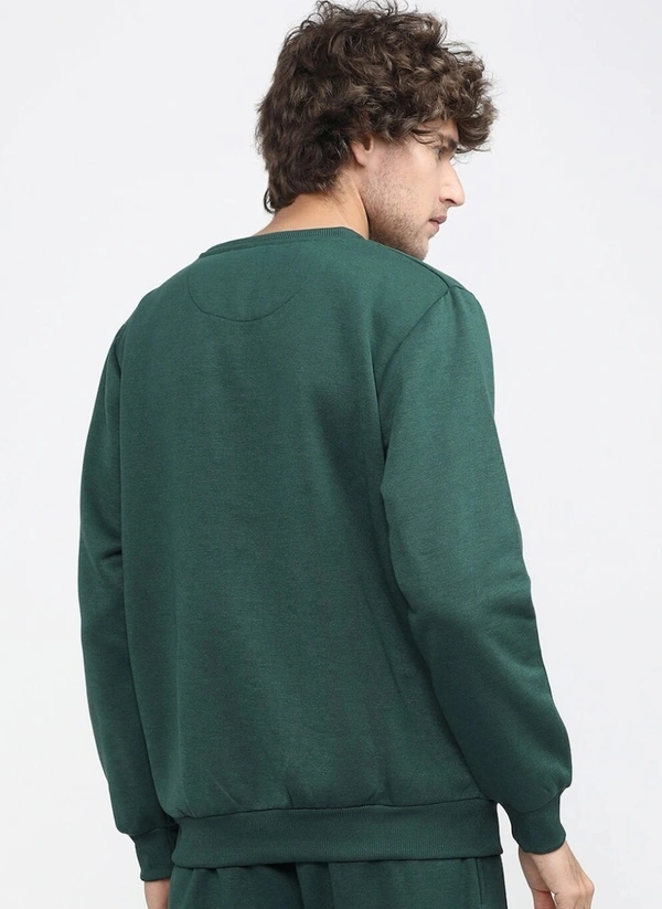Solid Sweatshirt - Green - L