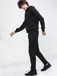 Hoody - Solid Black  - S