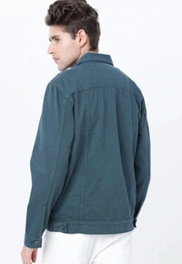 Denim Teal Jacket  - S