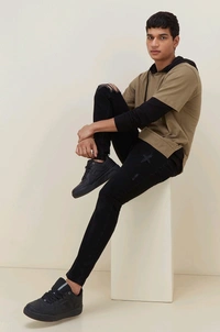 Brown Hooded Sweatshirt - M
