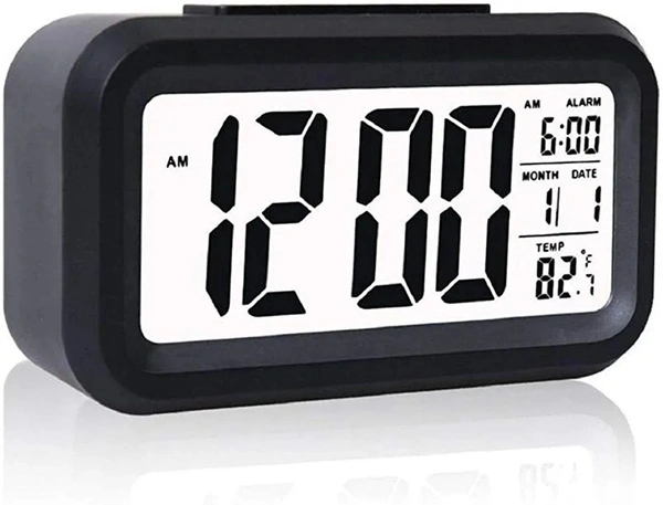 CRYSTAL DEVICE ALARM CLOCK - Black