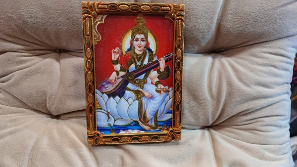SARASWATI JI PHOTO FREM 