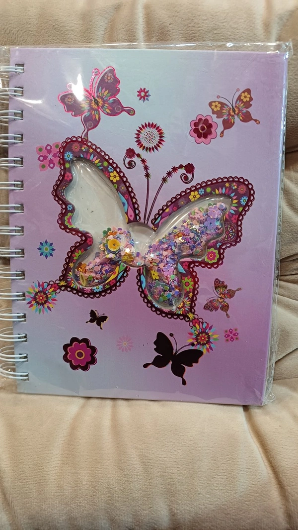 FANCY GLITTER SPIRAL DIARY  - A5