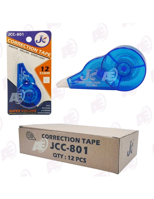 JC CORRECTION TAPE X5 12MM