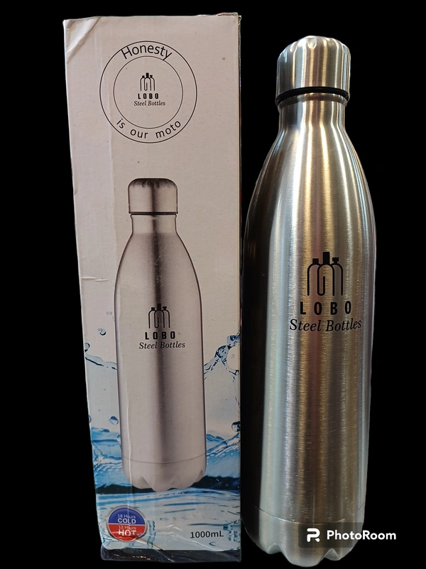 HONESTY STEEL BOTTLES - Silver, 1 LT