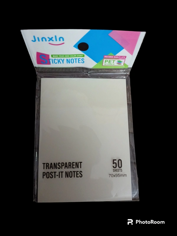 STICK NOTES  3*4 TRANSPARENT 