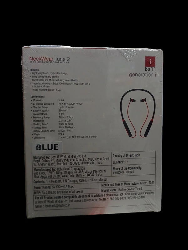 I BALL BLUETOOTH HEADSET