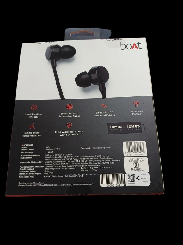 BOAT  WIRELESS EARPHONES 