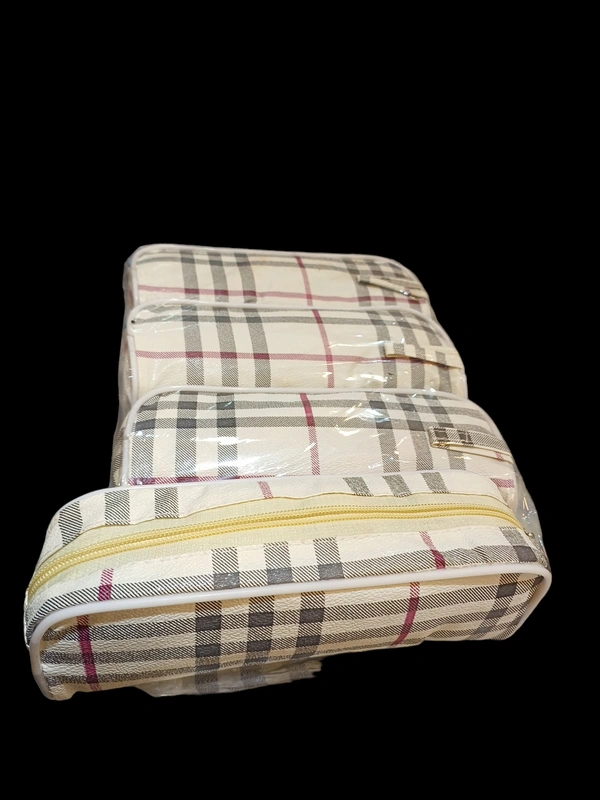 ZIP CHECKS POUCH  BIG