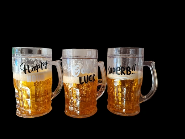 FANCY BEER MUG PRINTED 