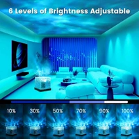 Wave Water Night Light Projector 3D Water Wave Effect, Romantic LED Light Projector Projection Lamps Crystal Table Lamp for Bedroom Decor