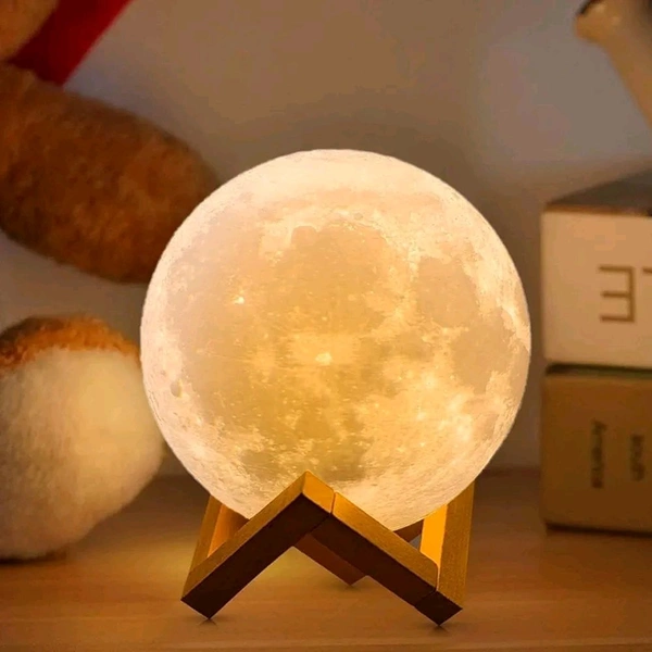 3D Moon Lamp 7 Colour 15 cm Changeable Sensor Moon Night
