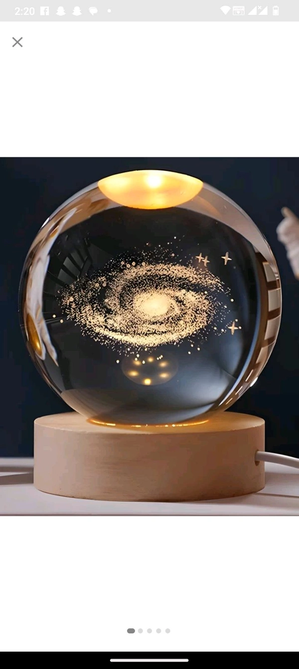 3D Galaxy Crystal Ball