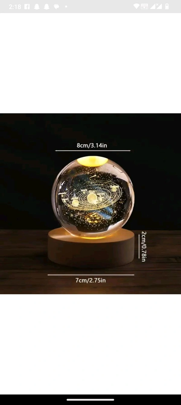 3D Galaxy Crystal Ball