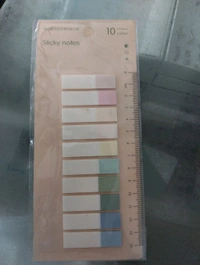 Pastel color sticky notes ar