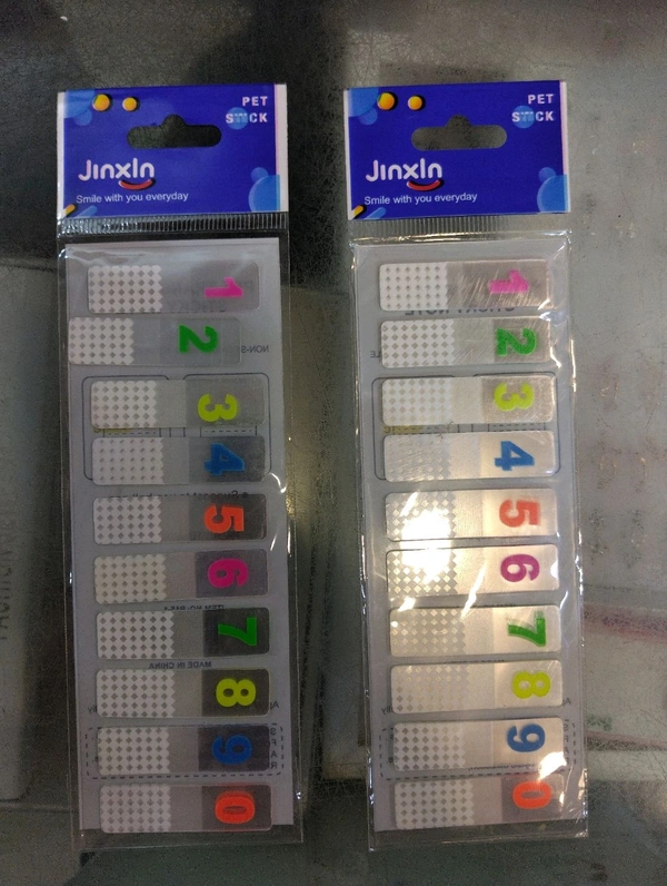 FANCY NUMBER STICKY NOTE 