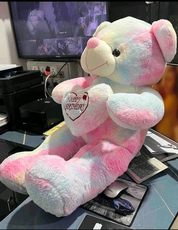 MULTI HEART TEDDY 70CMSKU : 115-70 - 70cm