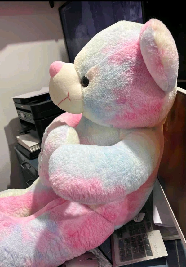 MULTI HEART TEDDY 100CM (3.5FT)SKU : 115-100 - 100cm