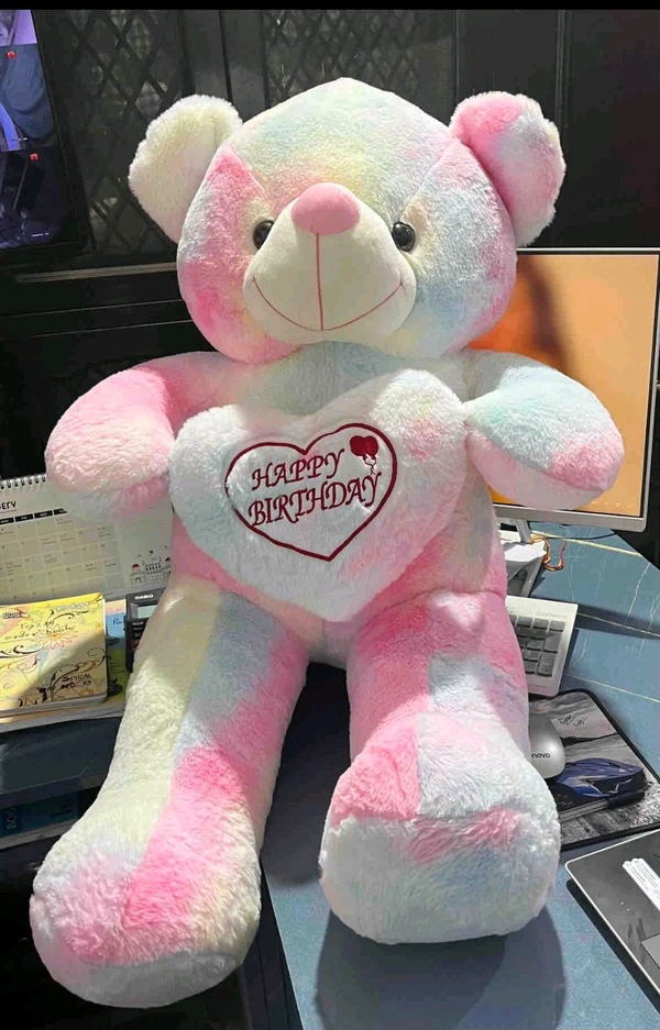 MULTI HEART TEDDY 150CM (5FT)SKU : 115-150 - 150cm