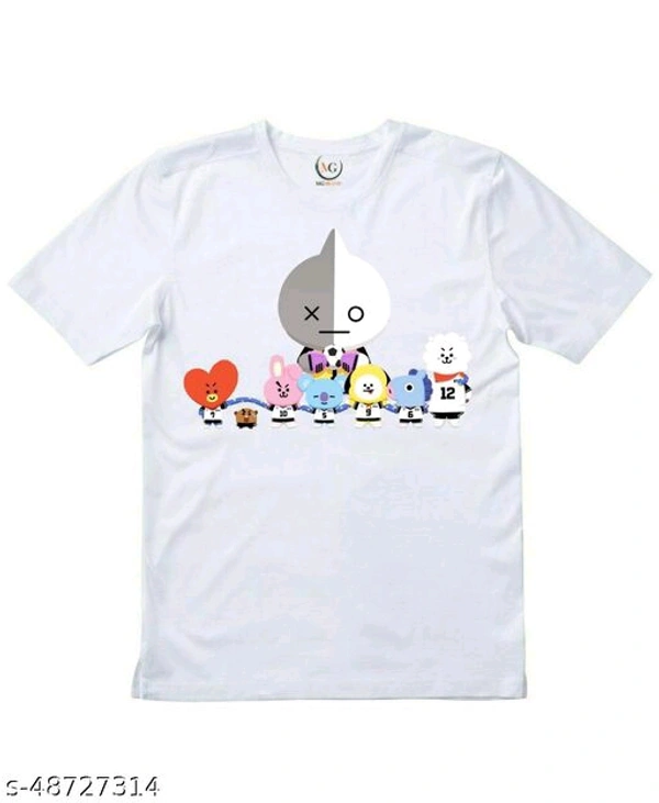 BTS Bt21 Fan Art Cotton T-shirts - XS