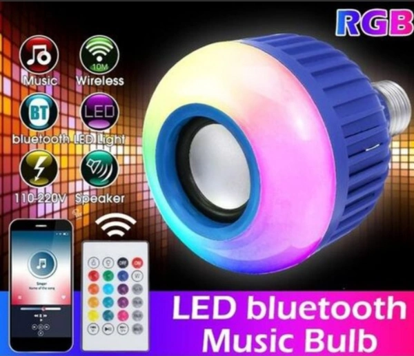 Bluetooth DJ Light With Speaker With Remote - blue, free