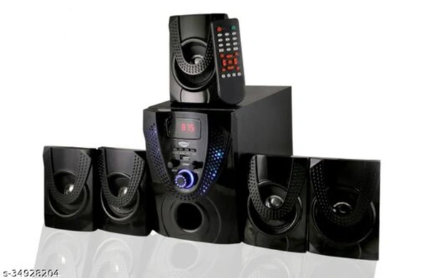 Big Speaker With 6 Piece - black