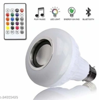 Bluetooth DJ Light With Speaker With Remote - white