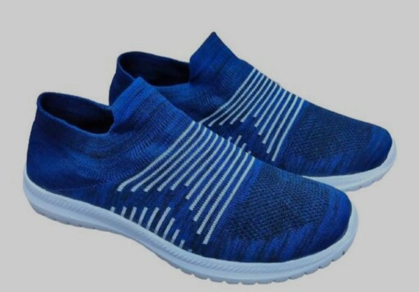 Denim Cloth Ladies Shoe - denim blue, 6