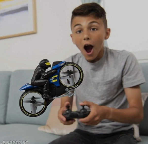 Remote Control Flying Bike Super Man - black, free