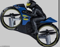 Remote Control Flying Bike Super Man - black, free