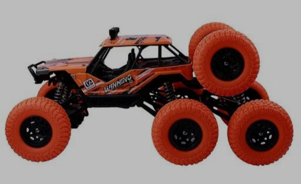 Remote Control Monster Truck Car - orange black, free