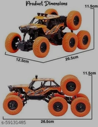 Remote Control Monster Truck Car - orange black, free
