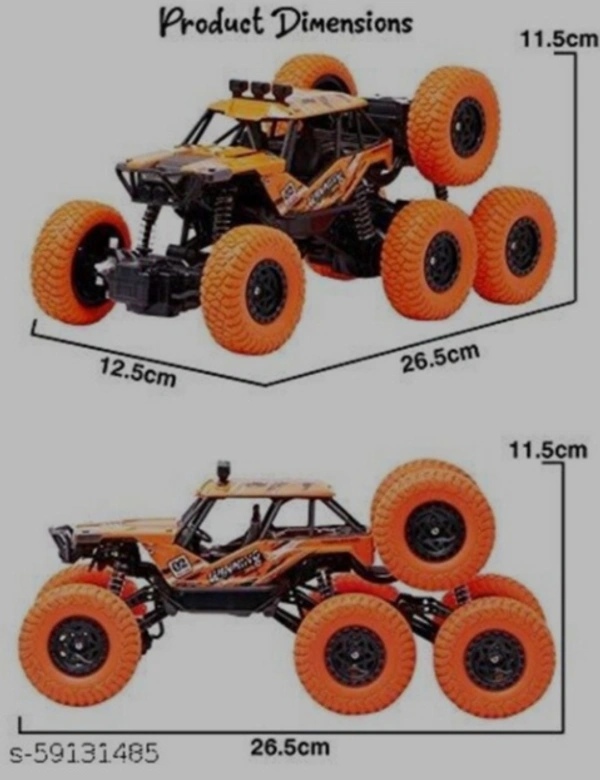 Remote Control Monster Truck Car - orange black, free