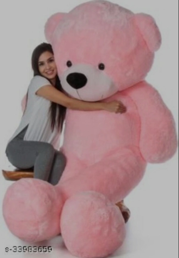 Big Soft Teddy Bear - pink, 3 feet