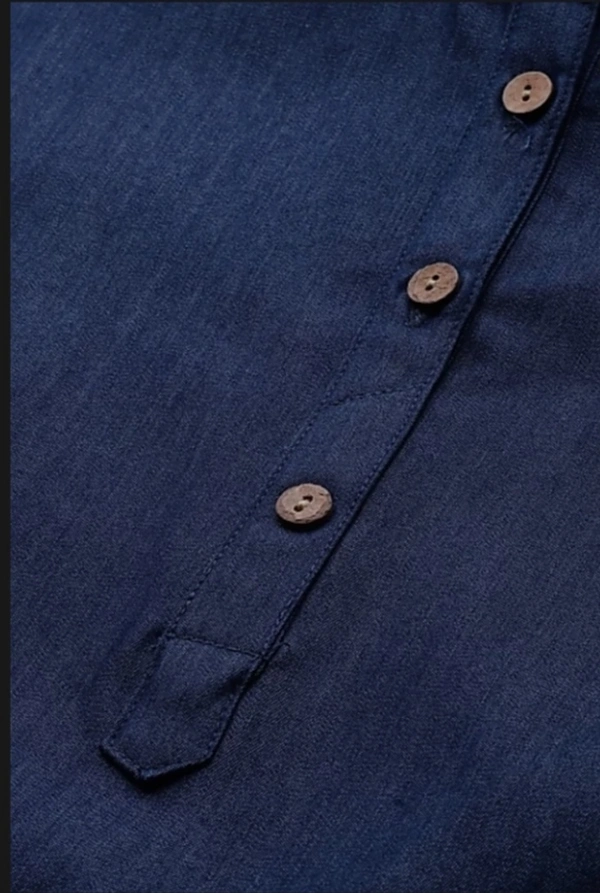 Women's Solid Denim Top - XXXL