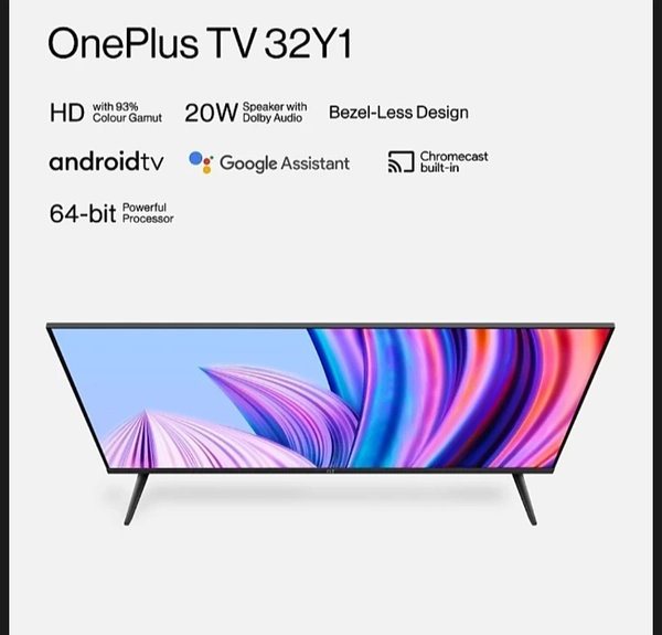 One Plus TV Y Series - 32 inch, black