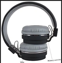 Card Supported Bluetooth Headset - black