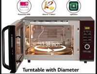 LG 32L Convection Microwave Oven - 32L, black