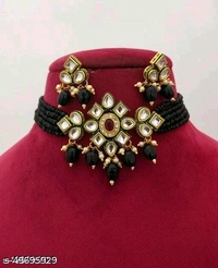  kundan and crystal necklace