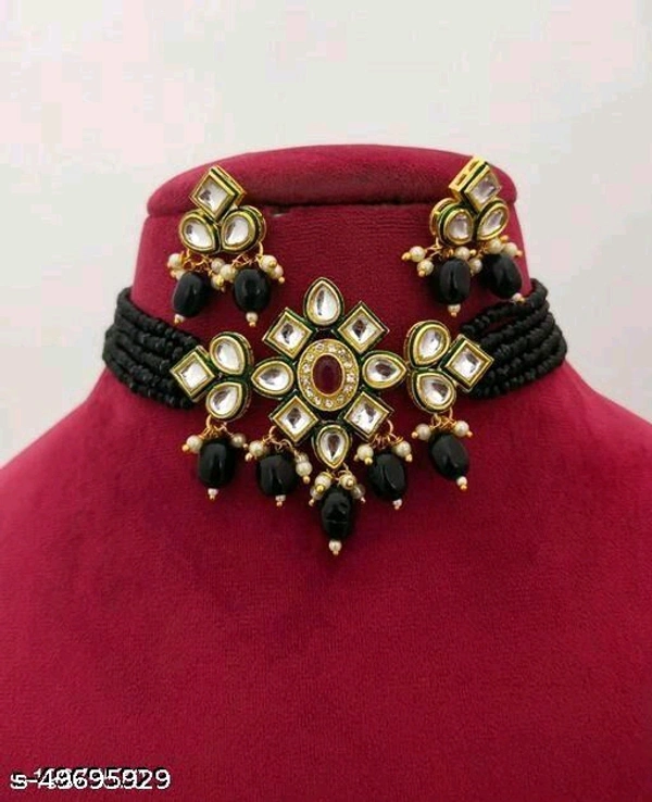  kundan and crystal necklace